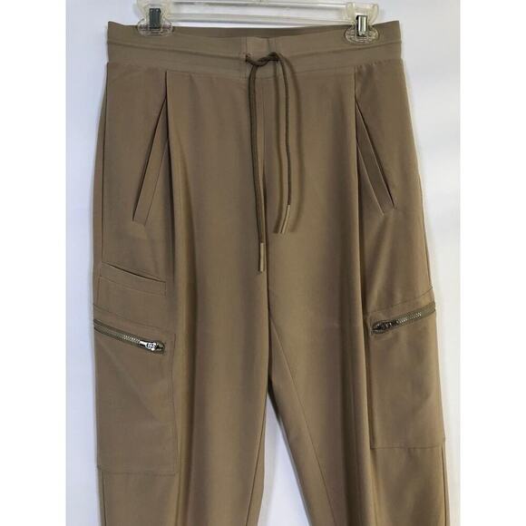 Athleta Go Fat Travel Pants Drawstring Waist Khaki Size 4 Outdoor Hiking Travel - Picture 5 of 12